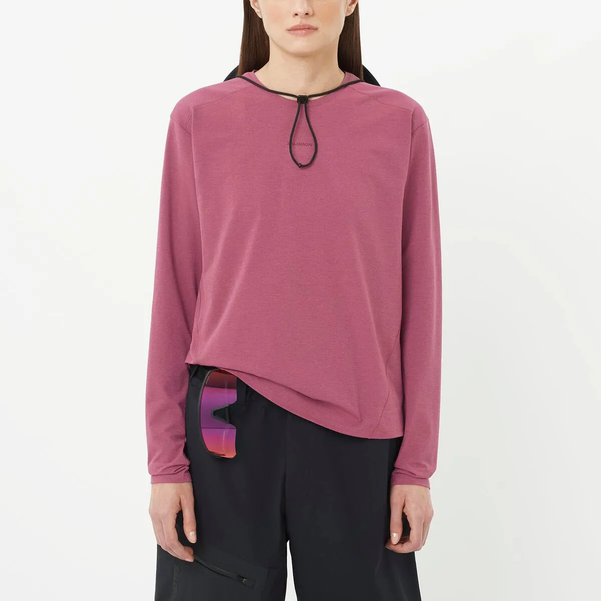 

Женская футболка TRACKLINE LS для SALOMON Футболка с длинным рукавом Salomon, коричневый