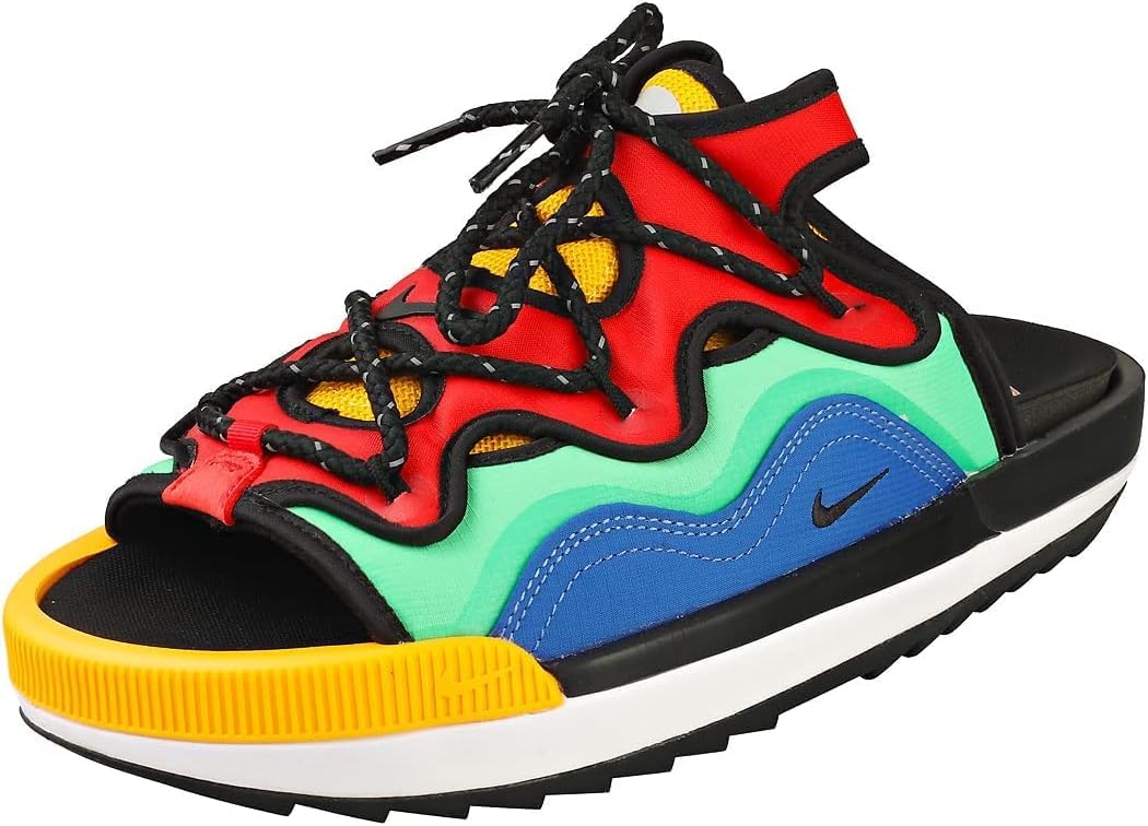 Мужские сандалии Nike Offline 2.0 Mule, черный/зеленый/светло-зеленый — фото 3