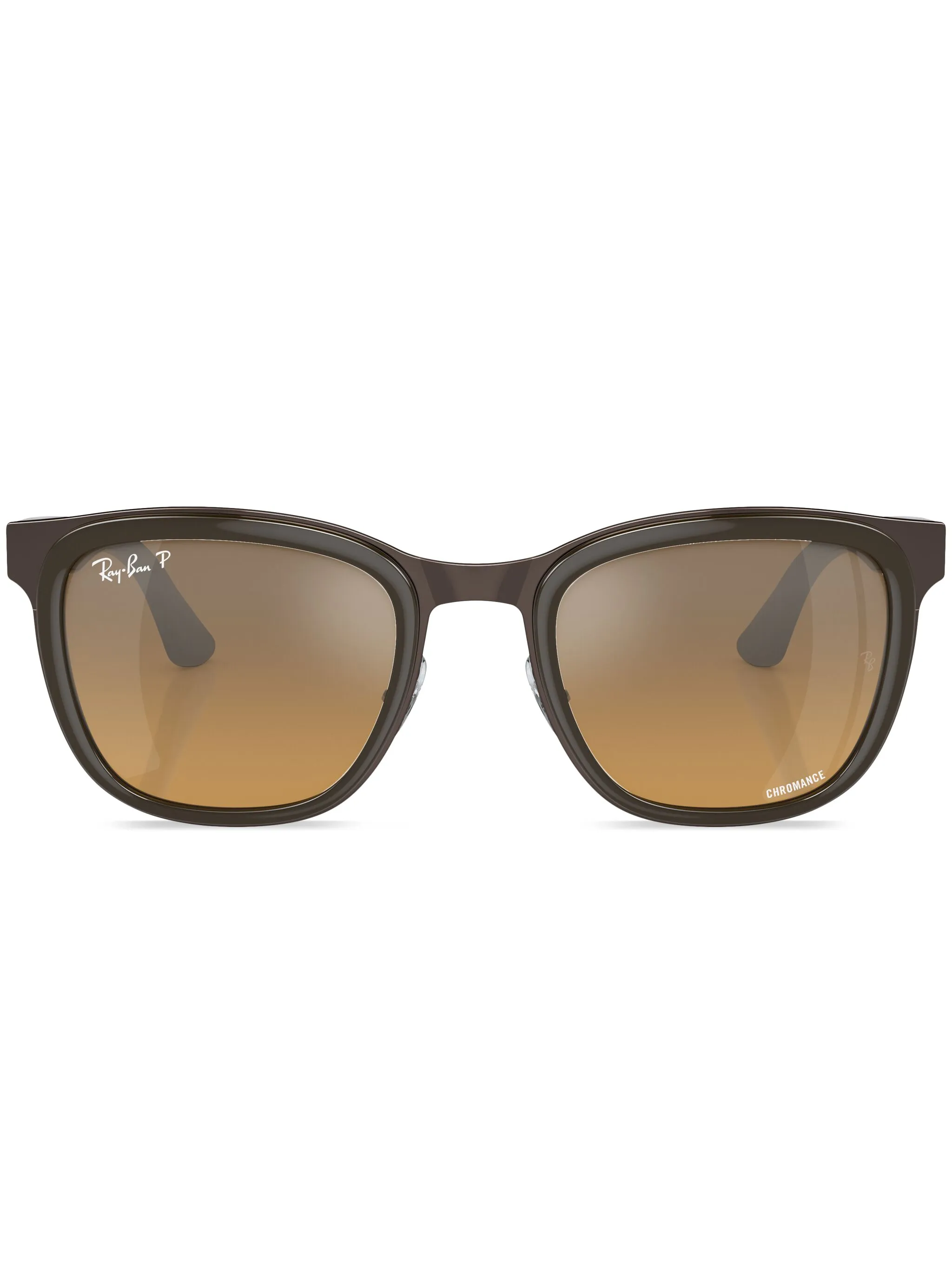

Солнцезащитные очки Clyde в круглой оправе Ray-Ban, коричневый