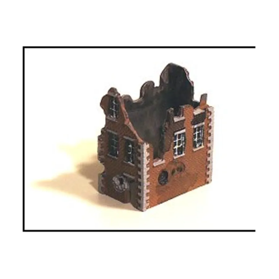 

Разбомбленный таунхаус в двух заливах, Terrain Maker Pewter Buildings & Books