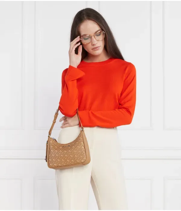 Шерстяной свитер Feganasi regular fit Boss, оранжевый — фото 3