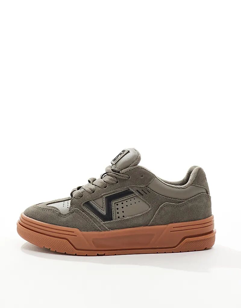 Кроссовки Upland из массивной замши темно-серого цвета с резиновой подошвой Vans — фото 2