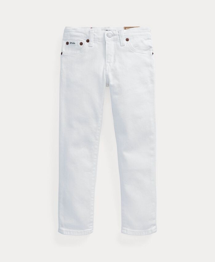 

Узкие эластичные джинсы Little Boys Sullivan Polo Ralph Lauren, белый