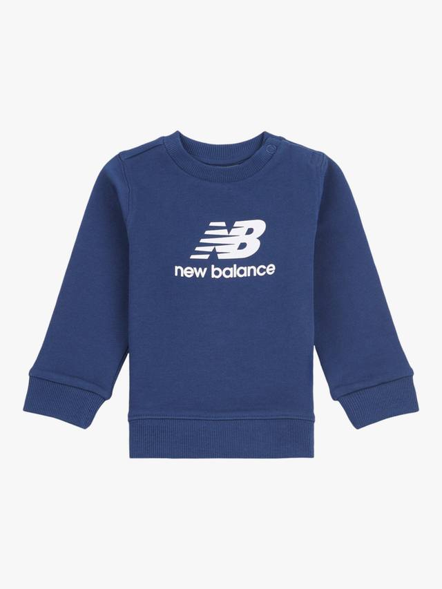 

Детская толстовка с наборным логотипом New Balance, темно-синий