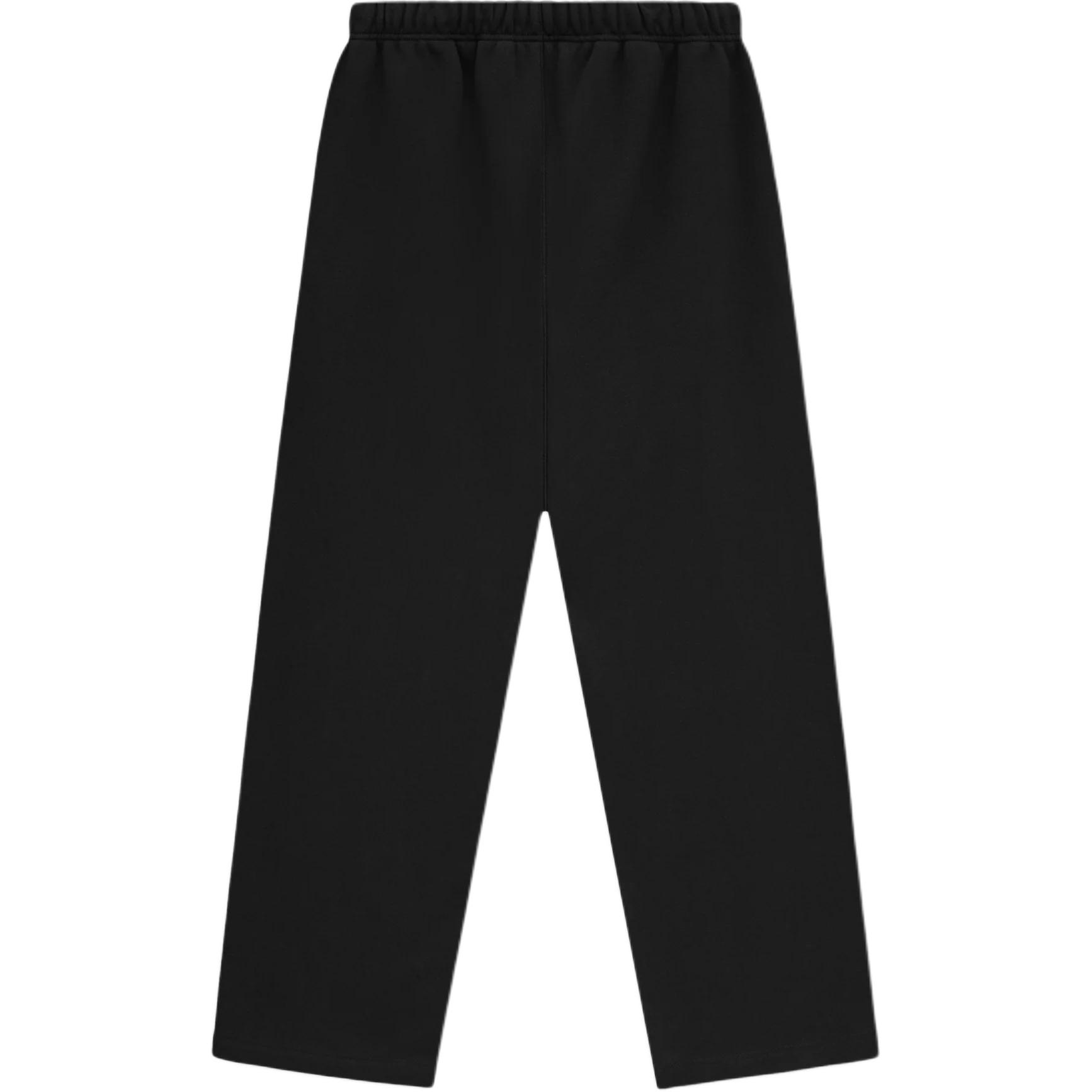 Флисовые свободные спортивные штаны Fear Of God Essentials, Обсидиановый черный/Черный — фото 3