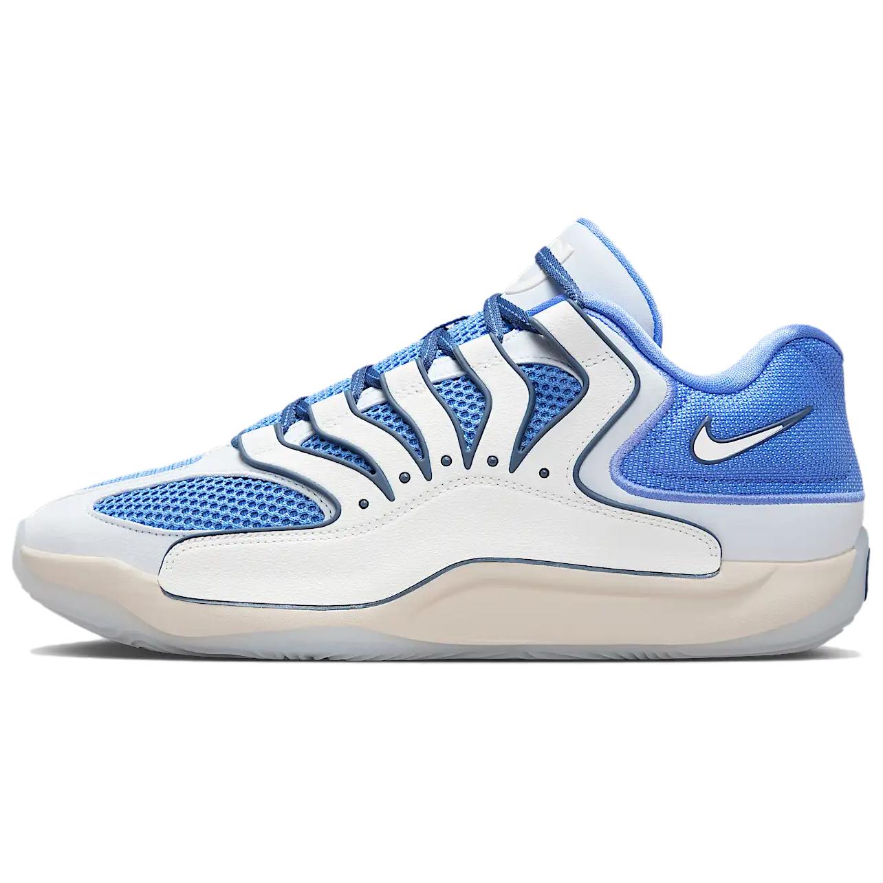 

Nike Баскетбольные кроссовки KD 18 с низким верхом, износостойкие, дышащие, мужские, сине-белые