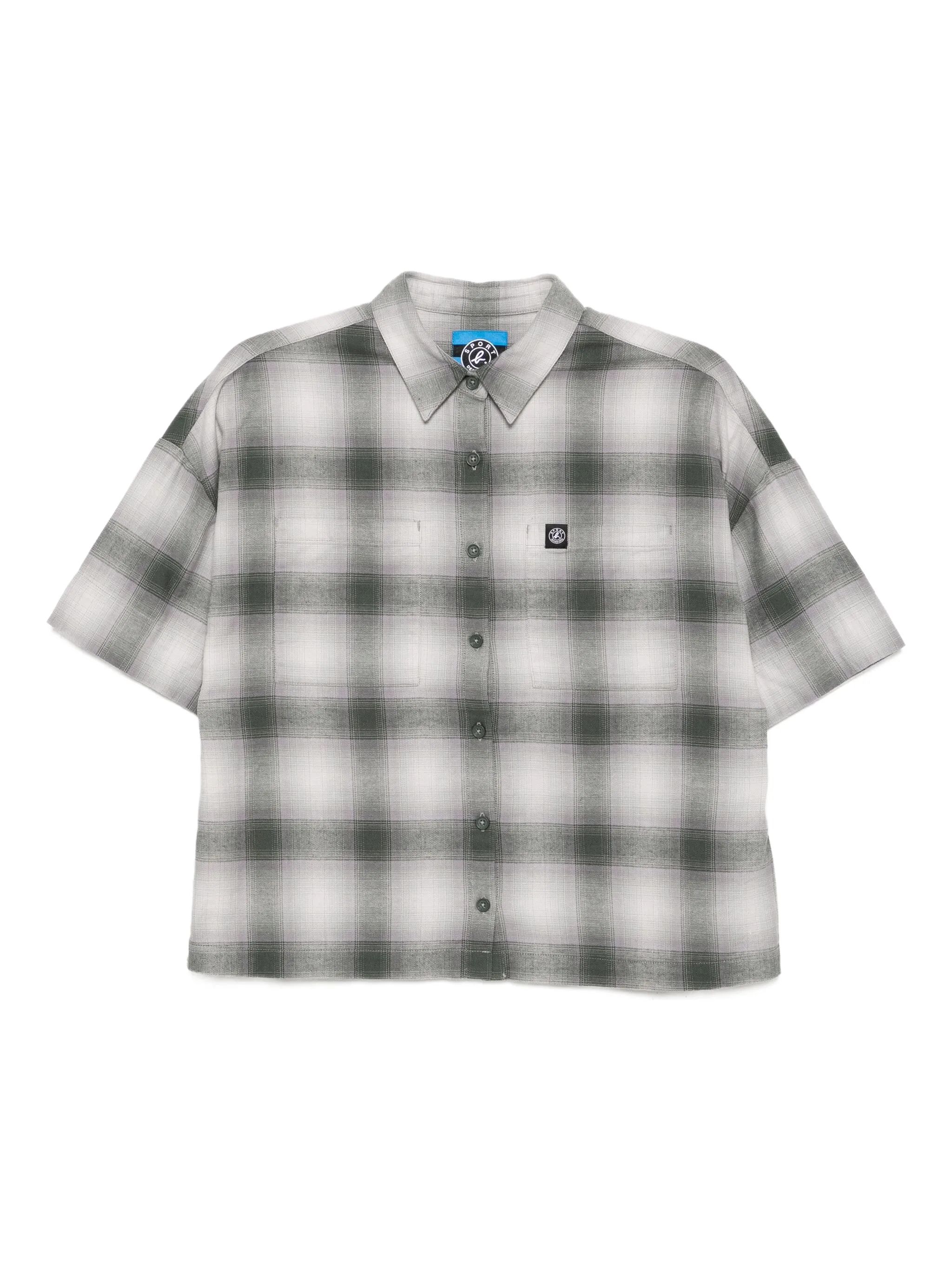 

Рубашка в клетку Sport B. By Agnès B., серый