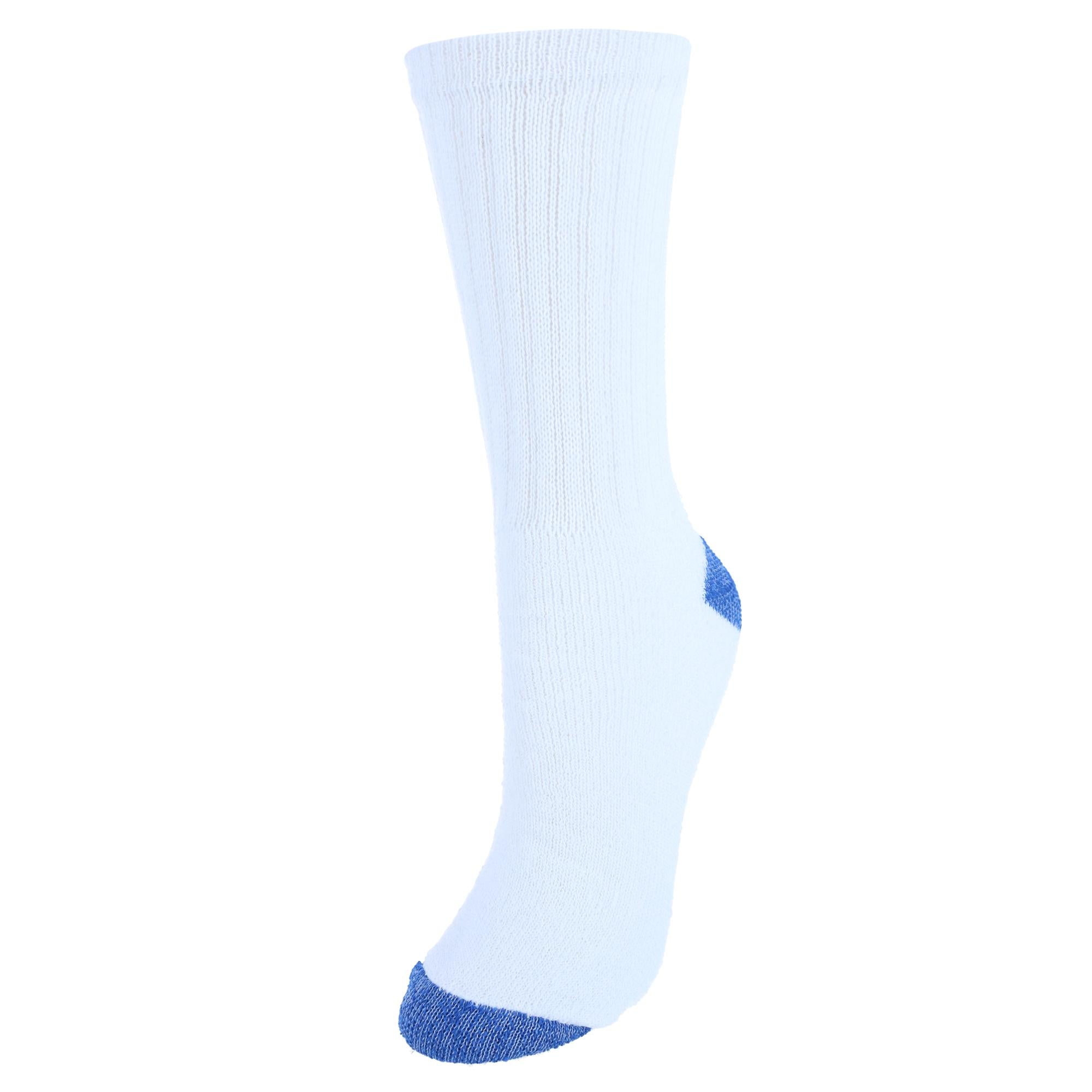 

Женские мягкие спортивные носки Crew (упаковка из 4 шт.) CTM, цвет white with royal blue