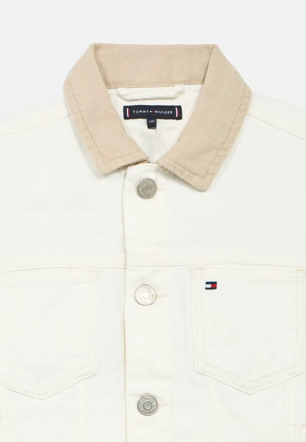 Джинсовая куртка-тракер с логотипом heritage на спине Tommy Hilfiger, White Denim — фото 3