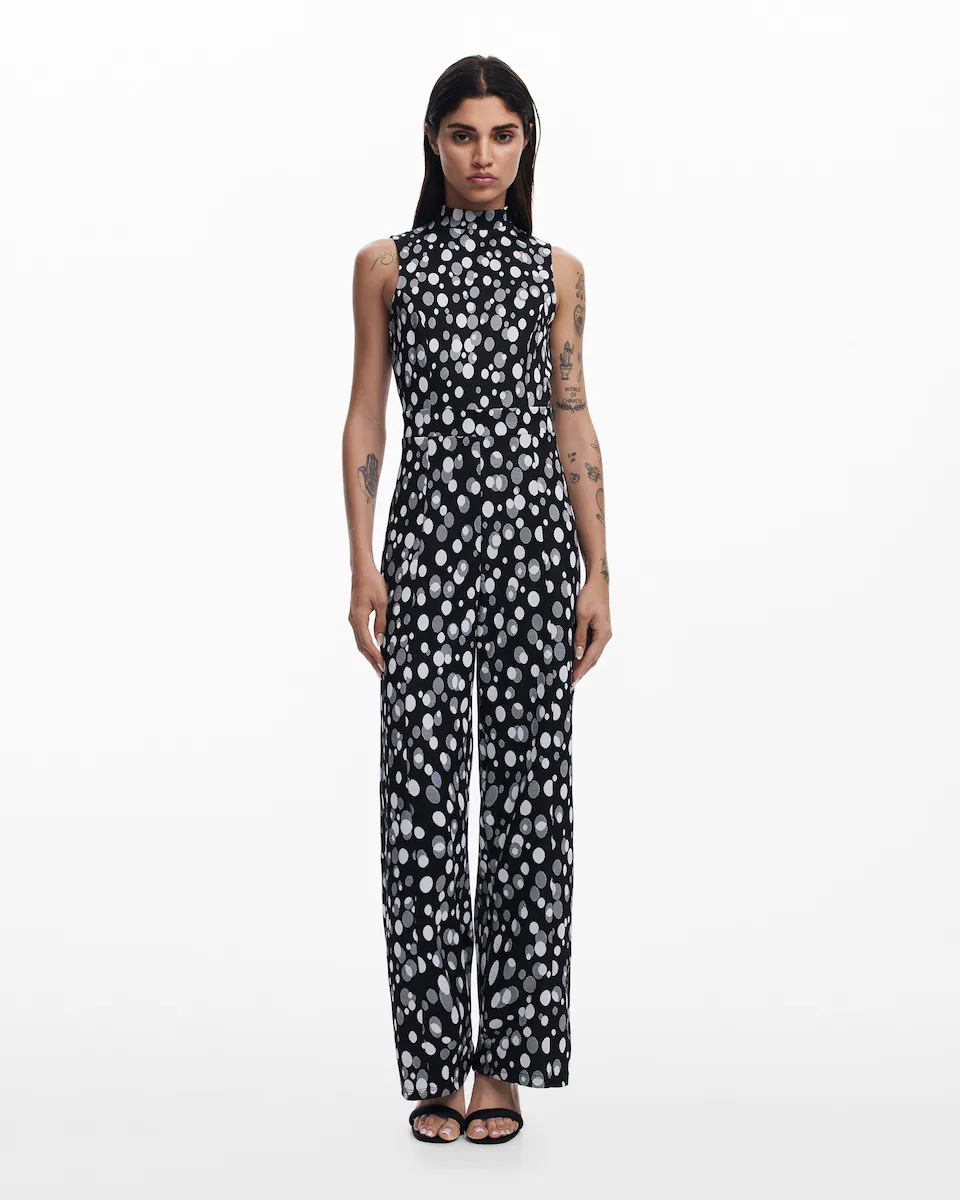 

Женский комбинезон в горошек Desigual, чёрный