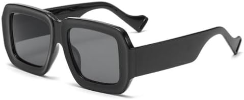 

Винтажные квадратные солнцезащитные очки 2026 года для женщин и мужчин, зеркальные солнцезащитные очки, женские ретро-очки прямоугольной формы, защита от ультрафиолета UV400 MTZJH, Black