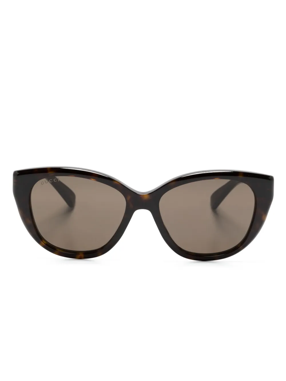 

Солнцезащитные очки в оправе 'кошачий глаз' Gucci Eyewear, коричневый