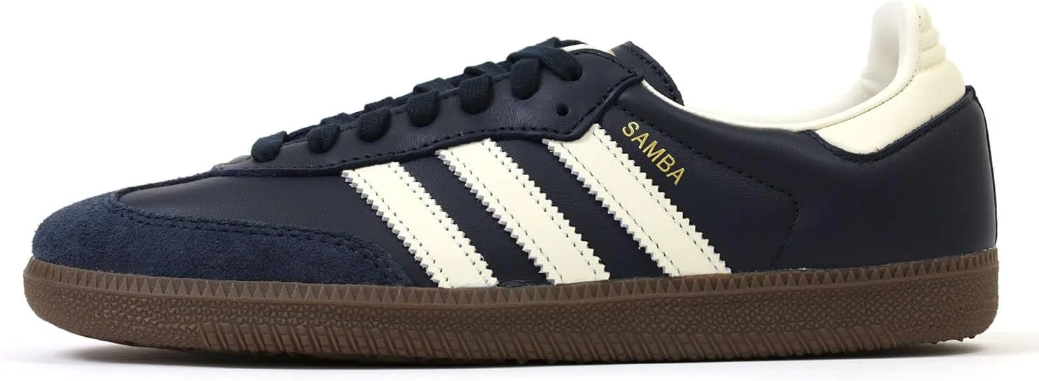 Мужские кроссовки Adidas Originals Samba, Night Navy/Cream White/Gum — фото 2