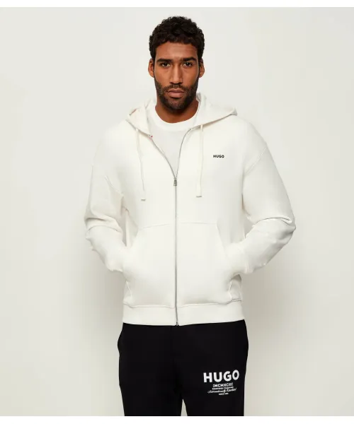 

Толстовка на молнии Relaxed fit Hugo, белый