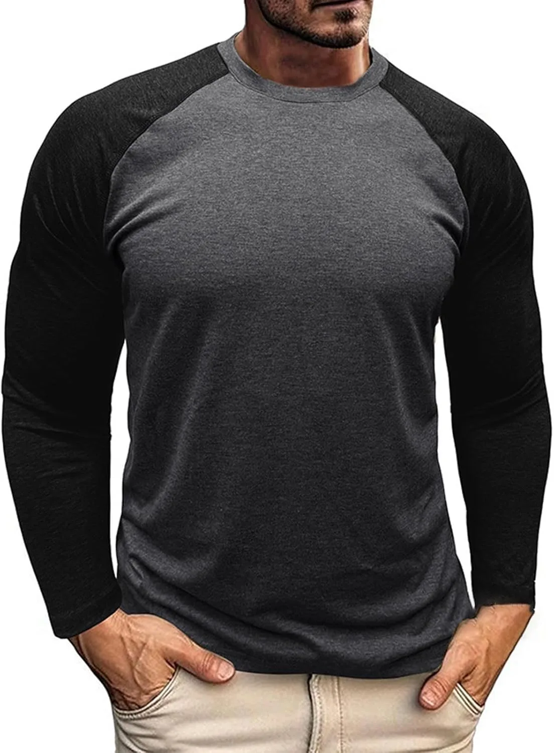 

Футболка мужская Raglan Long Sleeve Xiaojmake