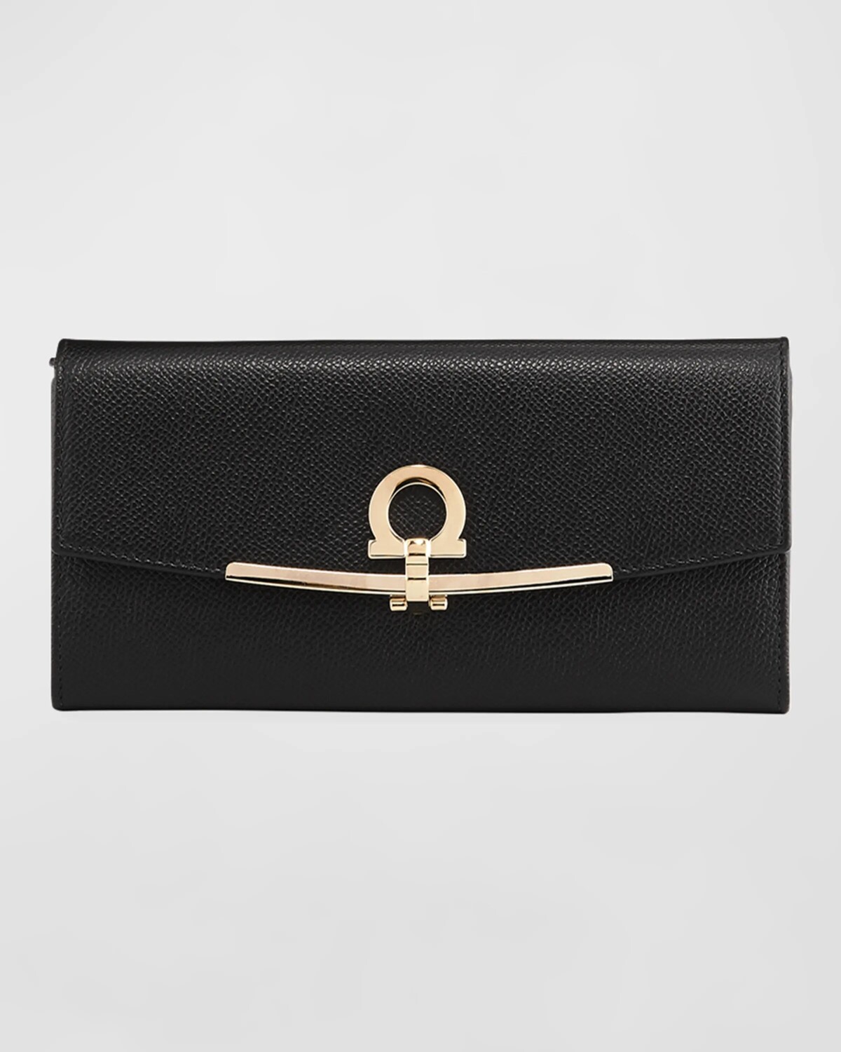 

Континентальный кошелек Icona Clip Ferragamo, цвет Black
