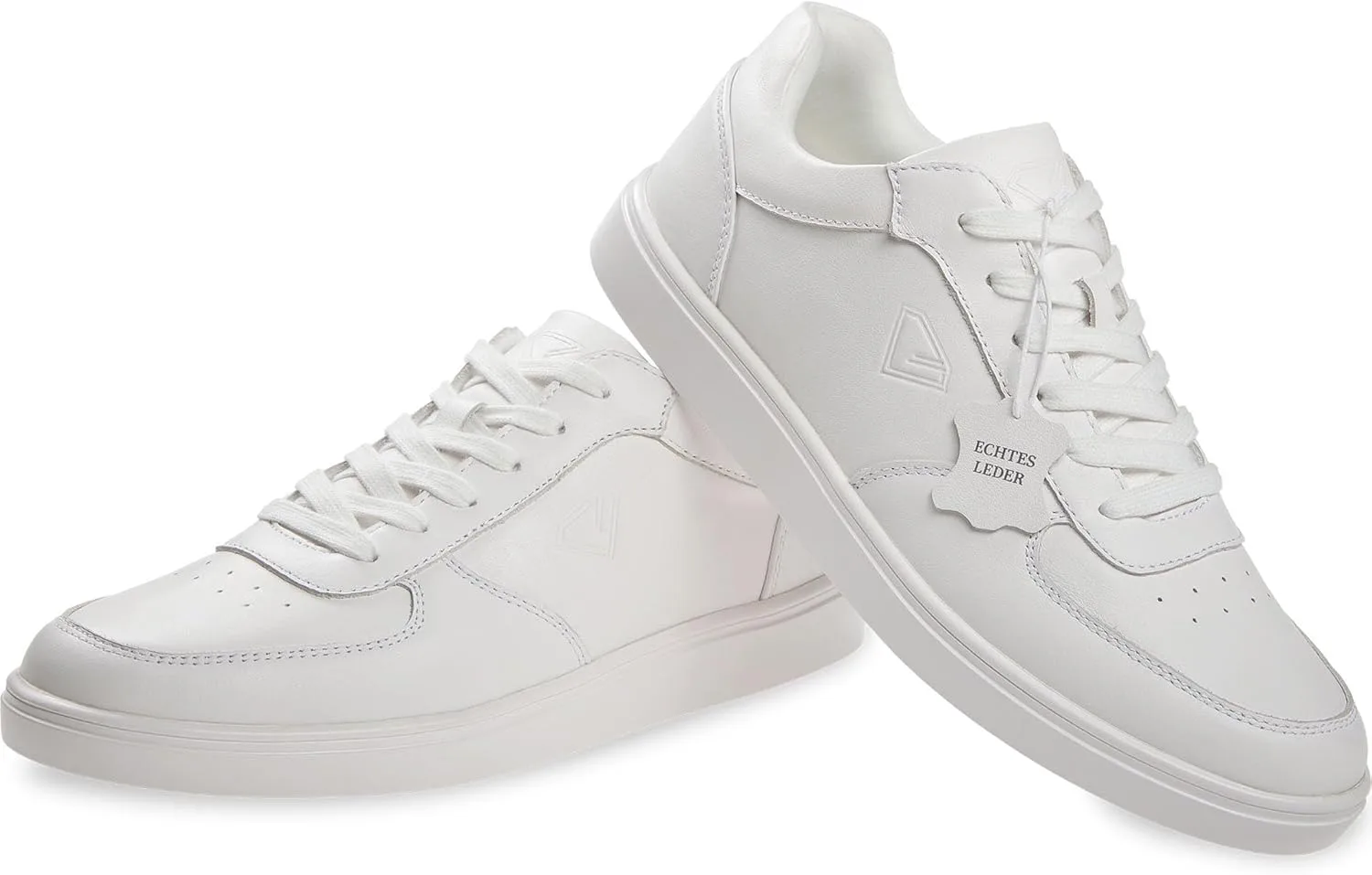 Танцевальные кроссовки Diamant Beat White Unisex Low-Top, натуральная кожа, белый цвет, цельная подошва, съемная стелька — фото 3