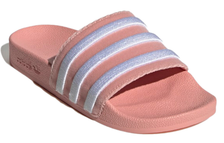 Шлепанцы и сланцы Adidas Originals Stripe-print Slides Women's — фото 3