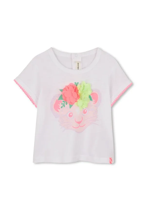 Футболка с короткими рукавами и принтом Billieblush, White
