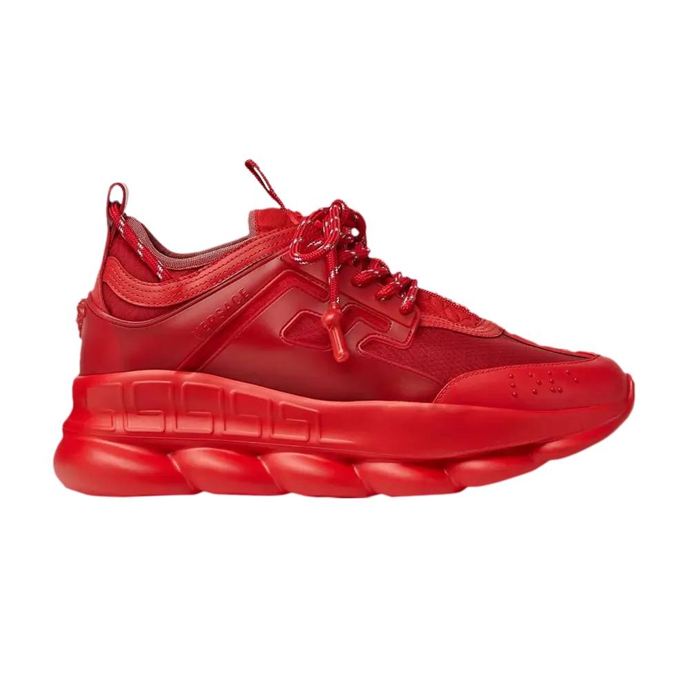 Кроссовки Versace Chain Reaction, красный