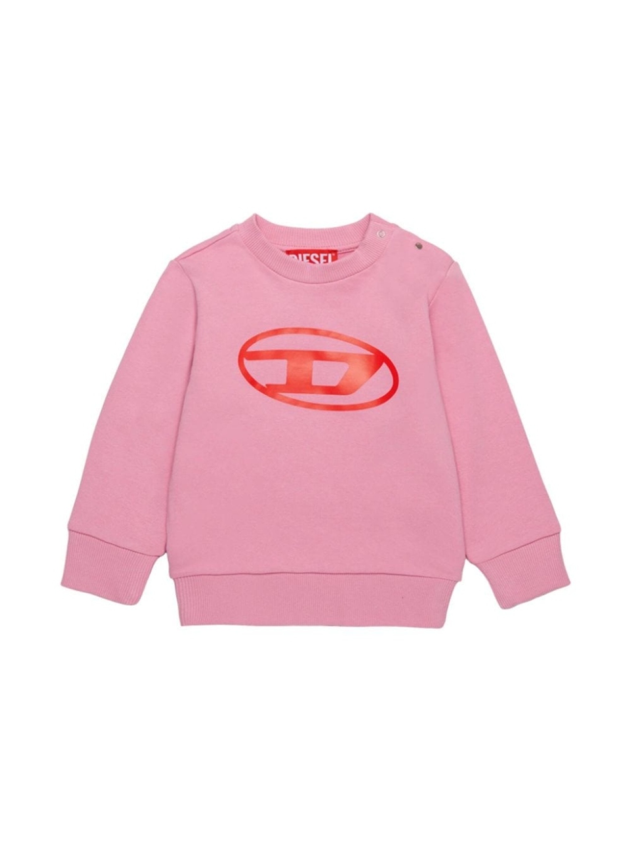 

Diesel Kids толстовка с логотипом Oval-D, розовый