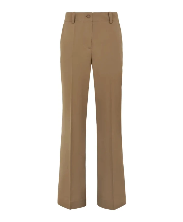 

Бежевые шерстяные брюки со складками P.A.R.O.S.H., бежевый