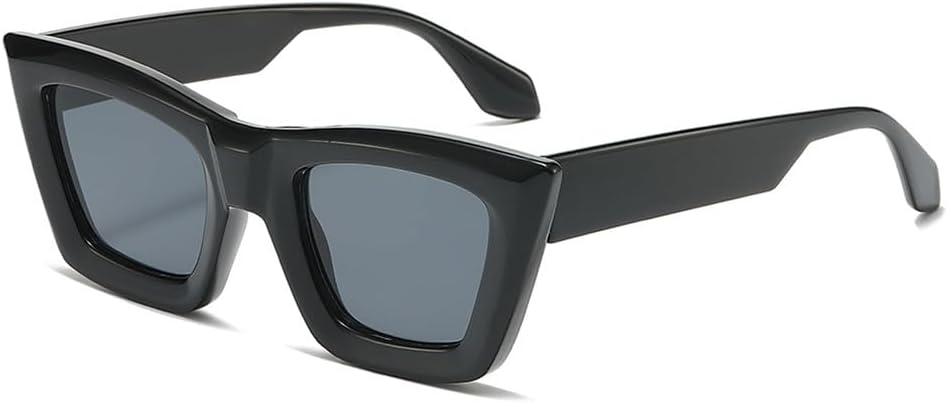 

Солнцезащитные очки «кошачий глаз» с двухцветной подсветкой для женщин и мужчин с градиентной защитой UV400, идеально подходят для путешествий на открытом воздухе и вождения UYPTK, Black Black