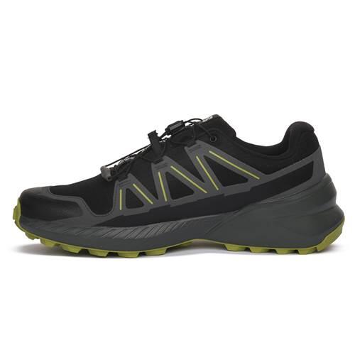 Кроссовки Salomon Speedcross чёрно-зелёные GORE-TEX 477905 — фото 3