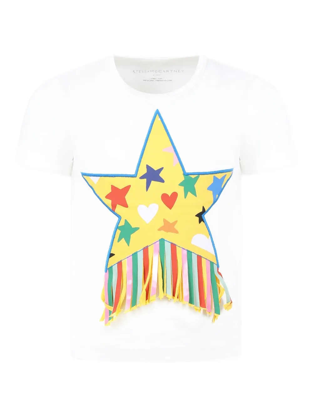 

Футболка с вышивкой Stella McCartney Kids, белый