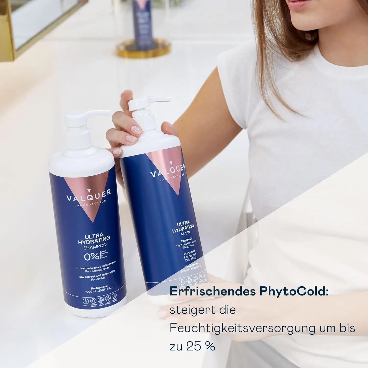 Ультраувлажняющая маска для волос Ultra-hydrating Ice Hair Mask от Válquer, 1000 мл Valquer Laboratorios — фото 3
