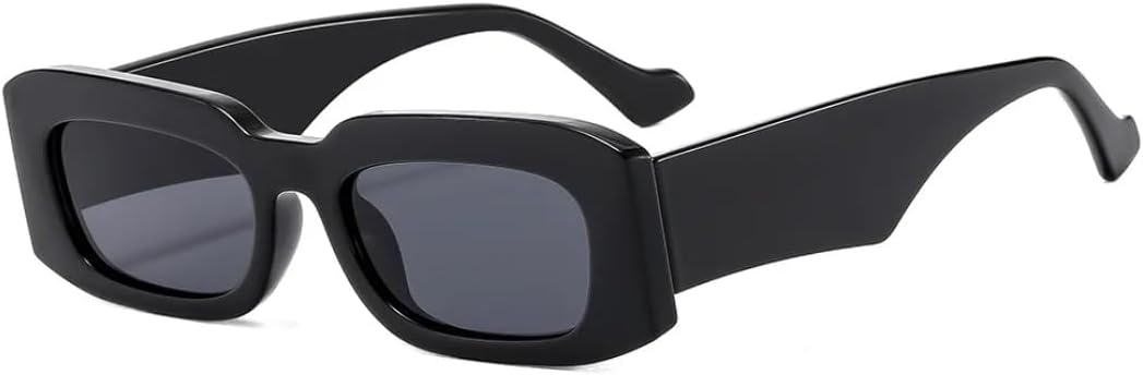 

Солнцезащитные очки для мужчин и женщин - защита UV400 - узкая широкая оправа, градиентные линзы, подходят для занятий спортом на открытом воздухе и вождения DSVIGF, Black