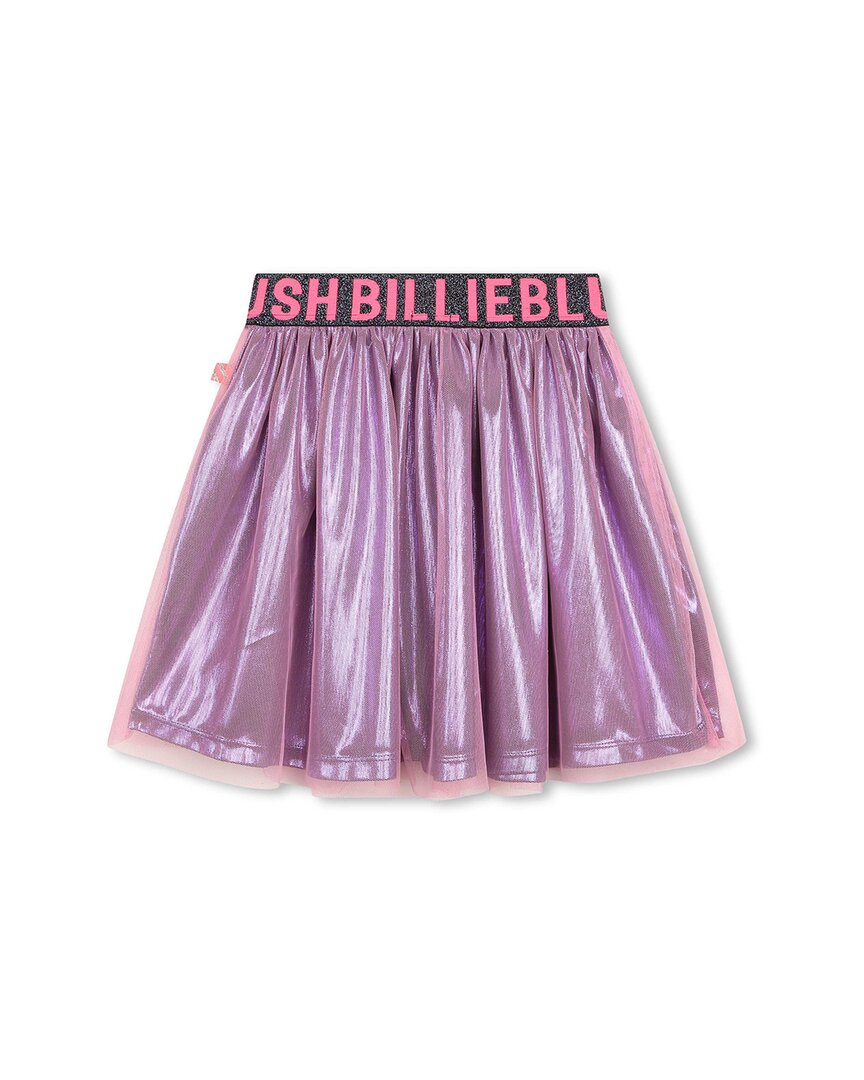 Биллиблаш Металлическая тюлевая юбка Billieblush, розовый — фото 2