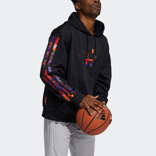 Толстовка adidas Mic Harden Po Logo Basketball Sports Black, черный — фото 4