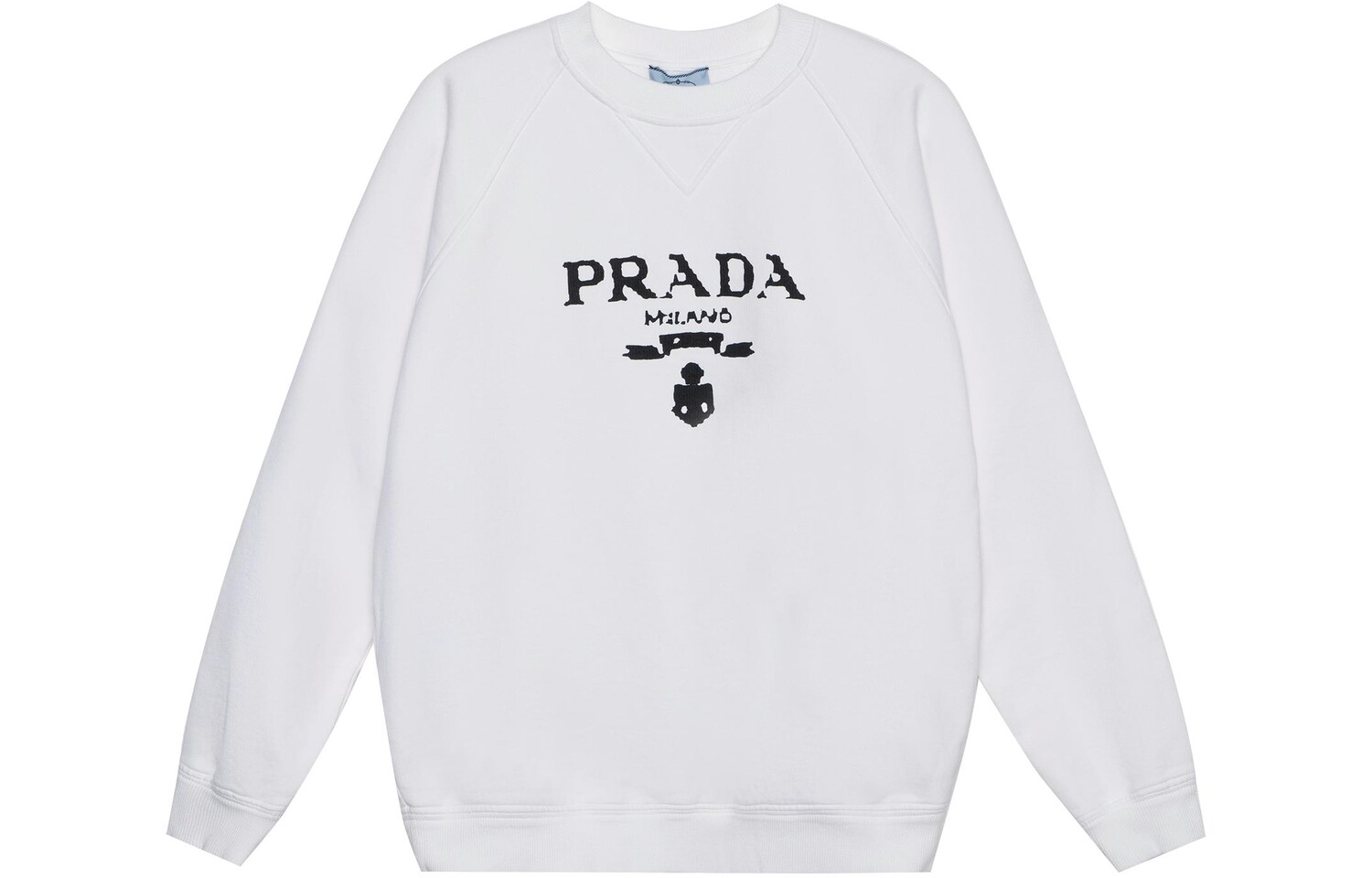 

Толстовка женская Prada с логотипом, белый
