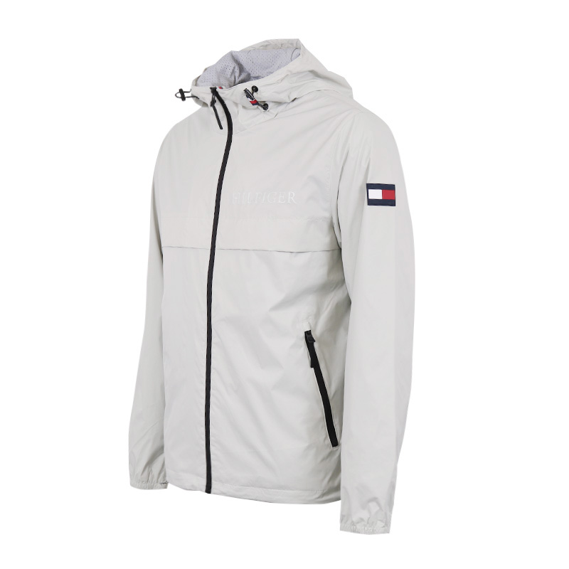 Мужские куртки и пальто на молнии Ice Cyan White Tommy Hilfiger, белый — фото 3