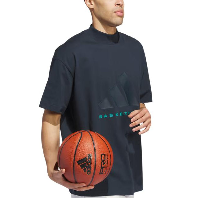 Футболка adidas THE 2024 COLLECTION Basketball T-Shirt 'Black' — фото 4