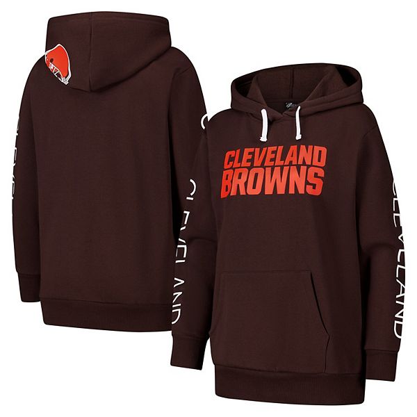 

Толстовка с капюшоном Cleveland Browns Extra Inning для женщин, коричневая G-Iii 4Her By Carl Banks