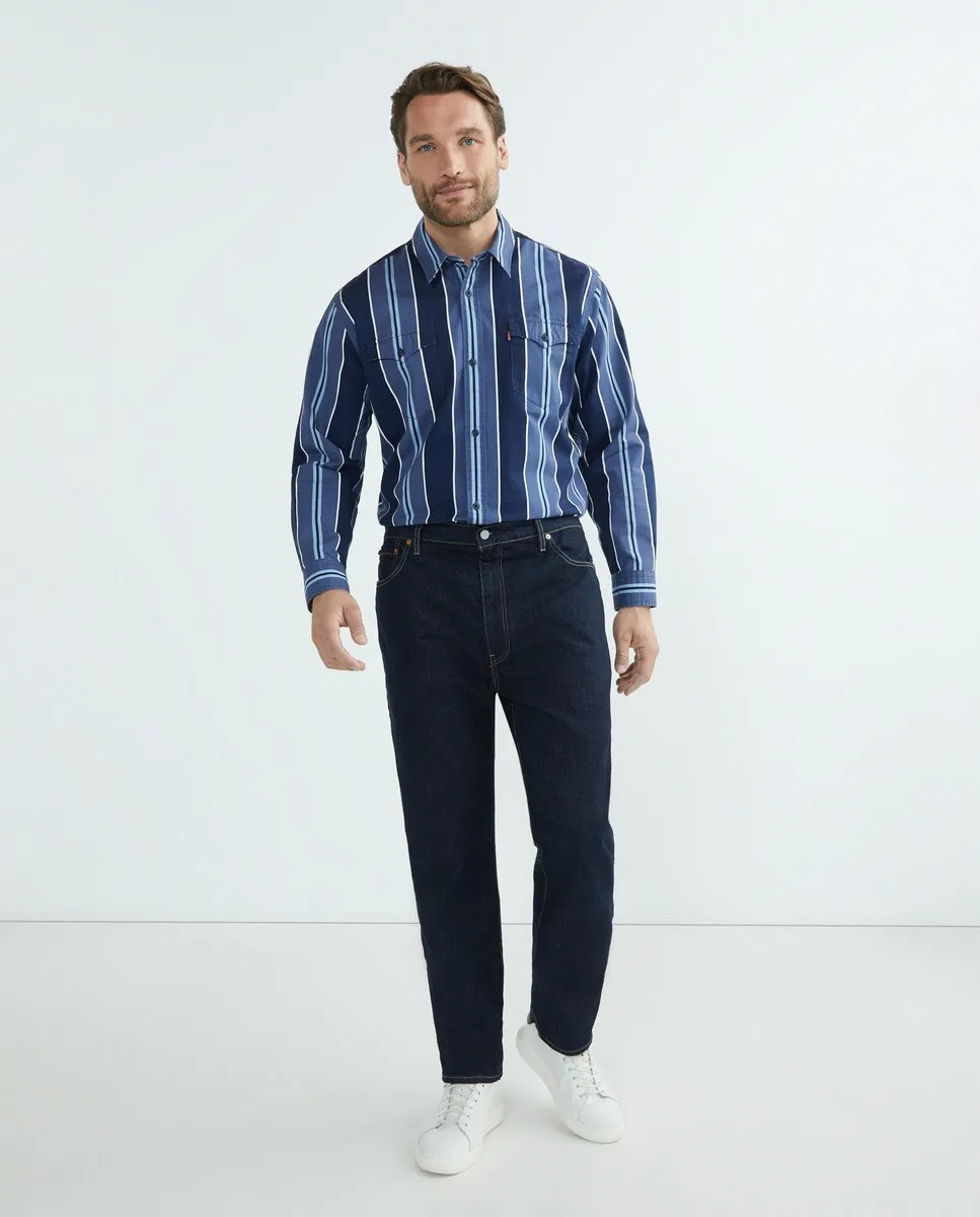 

Мужская рубашка с длинными рукавами, большие размеры Levi's, синий