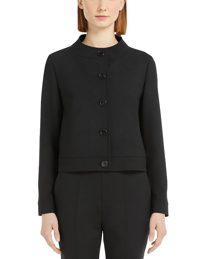 

Куртка из ламината с длинными рукавами Max Mara, черный
