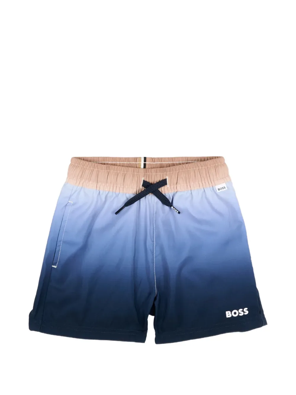 Плавки-шорты с эффектом омбре BOSS Kidswear, синий