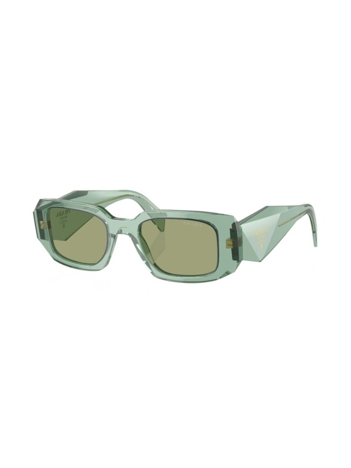 Солнцезащитные очки Prada PR 17WS в прямоугольной оправе Prada Eyewear, зеленый — фото 2