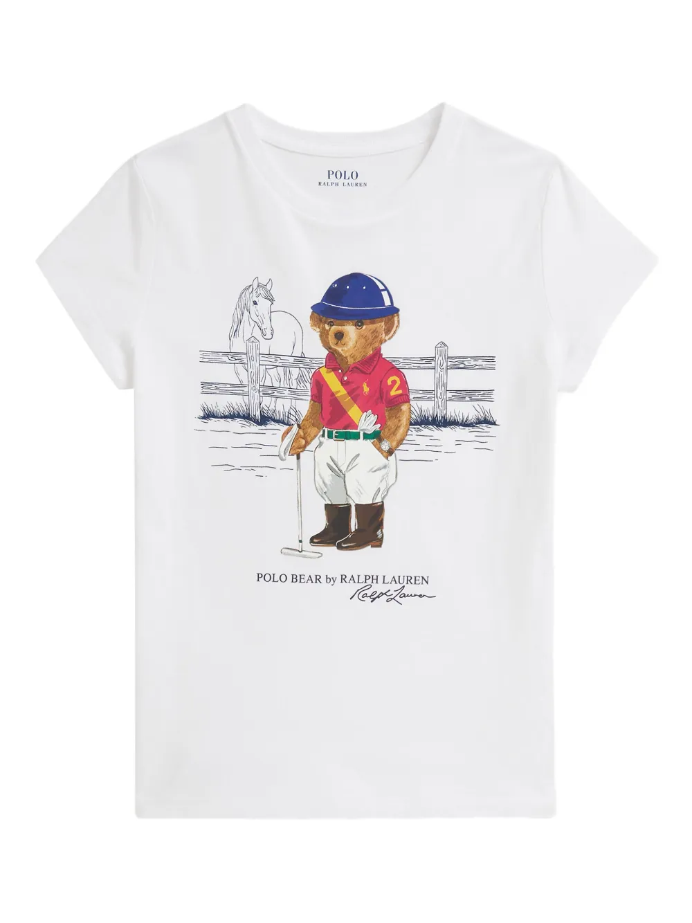 

Футболка Polo Bear Polo Ralph Lauren Kids, белый