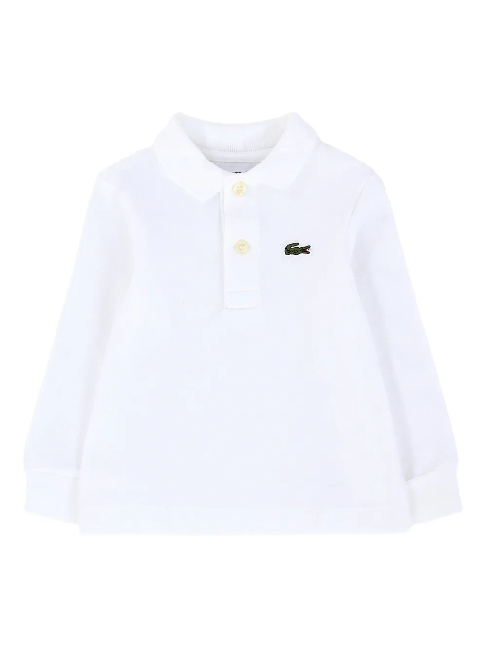 

Рубашка-поло с длинными рукавами и логотипом Lacoste Kids, белый