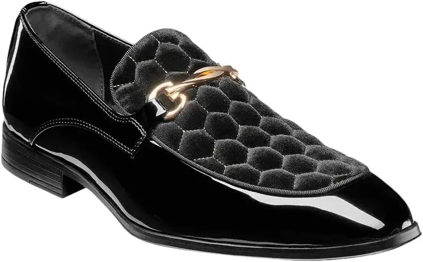 Мужские тапочки-слипоны Stacy Adams Sprague Moc Toe, Black