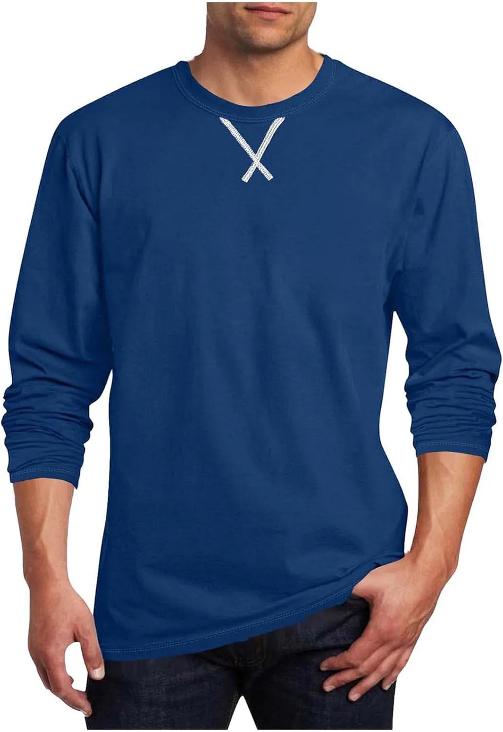 

Мужская футболка с длинным рукавом Casual Solid Color Basic T-Shirt