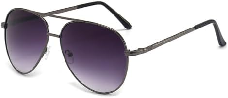 

Модные солнцезащитные очки 2027 года для женщин и мужчин, с градиентными линзами, металлической оправой, для пляжа и вождения, защита от УФ-излучения UV400 MTZJH, Double Gray