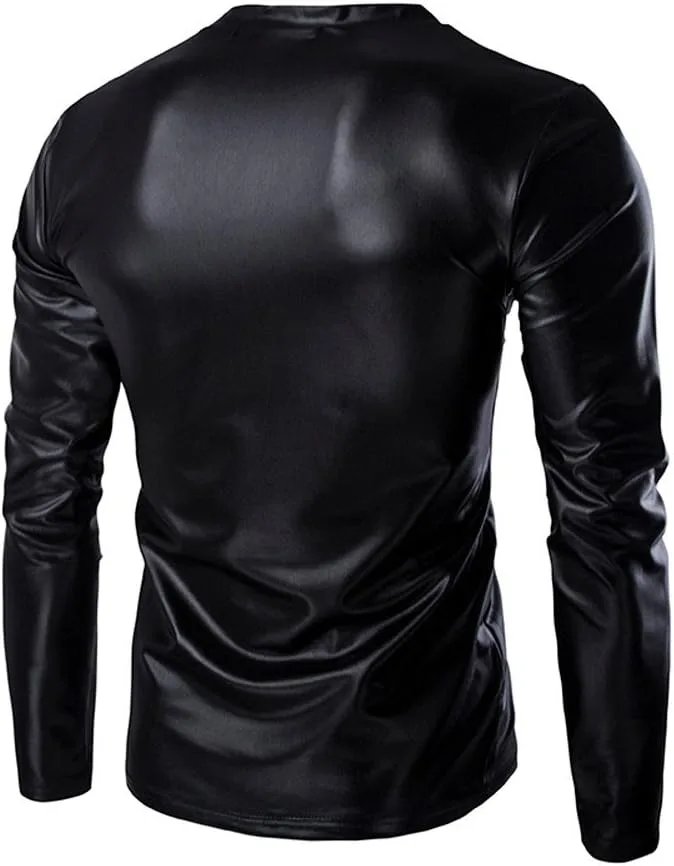 

Футболка RTRDE с длинным рукавом, блестящая для вечеринок, M-5XL