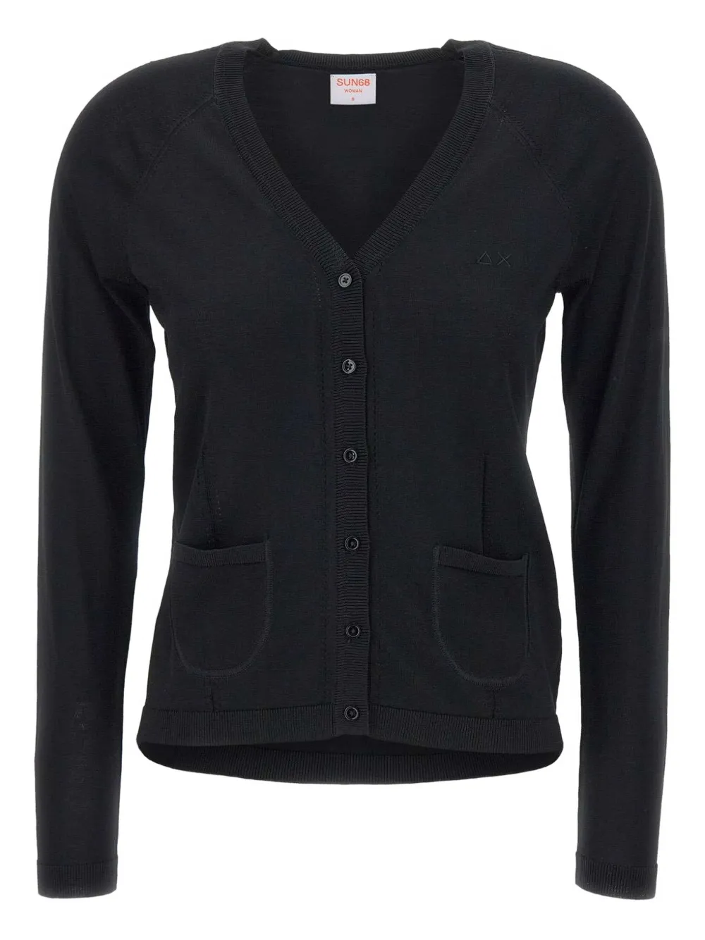 

Кардиган с длинными рукавами и застежкой на пуговицы спереди Sun68, черный