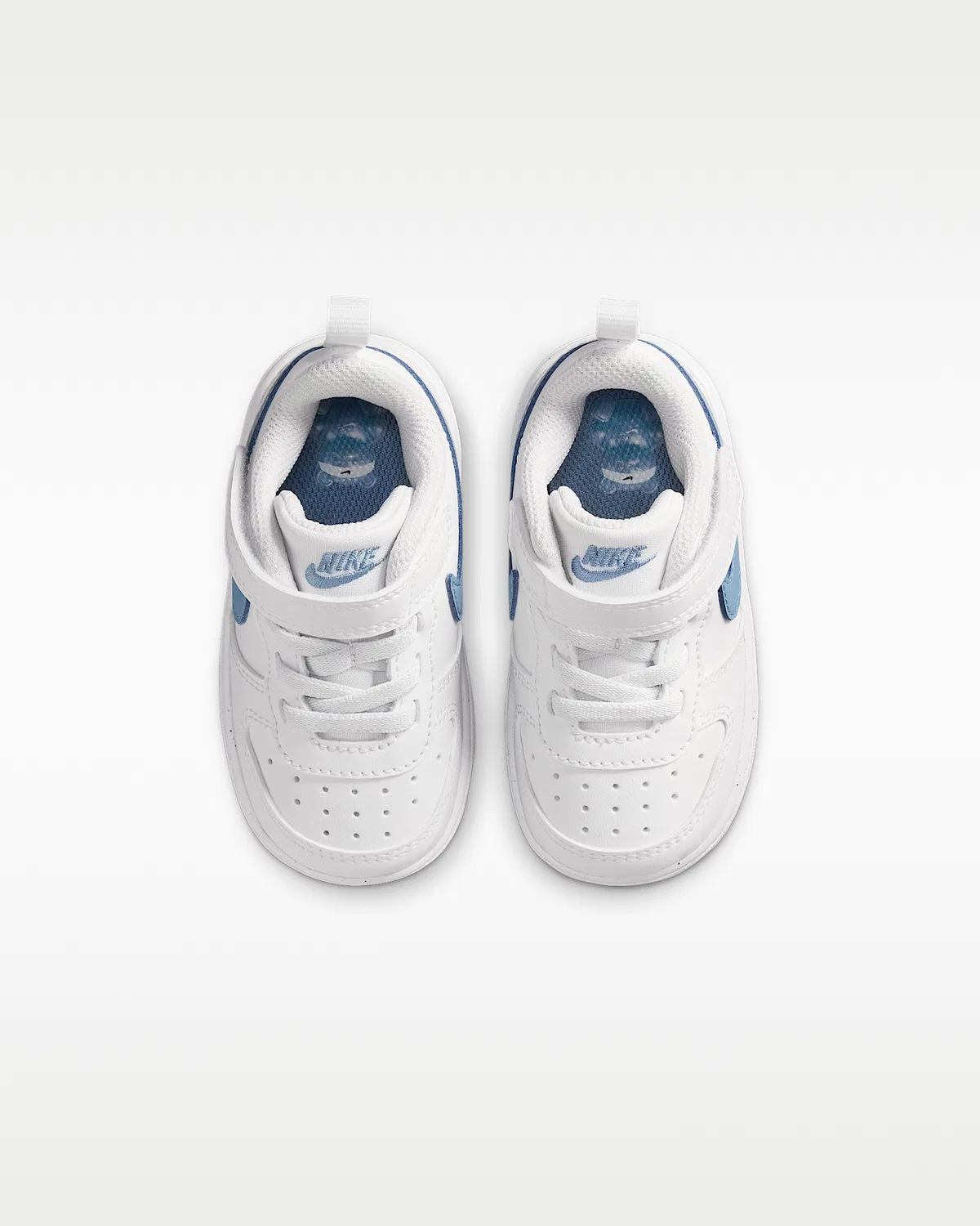 Кроссовки Nike Court Borough Low для малышей, White/Work Blue — фото 4