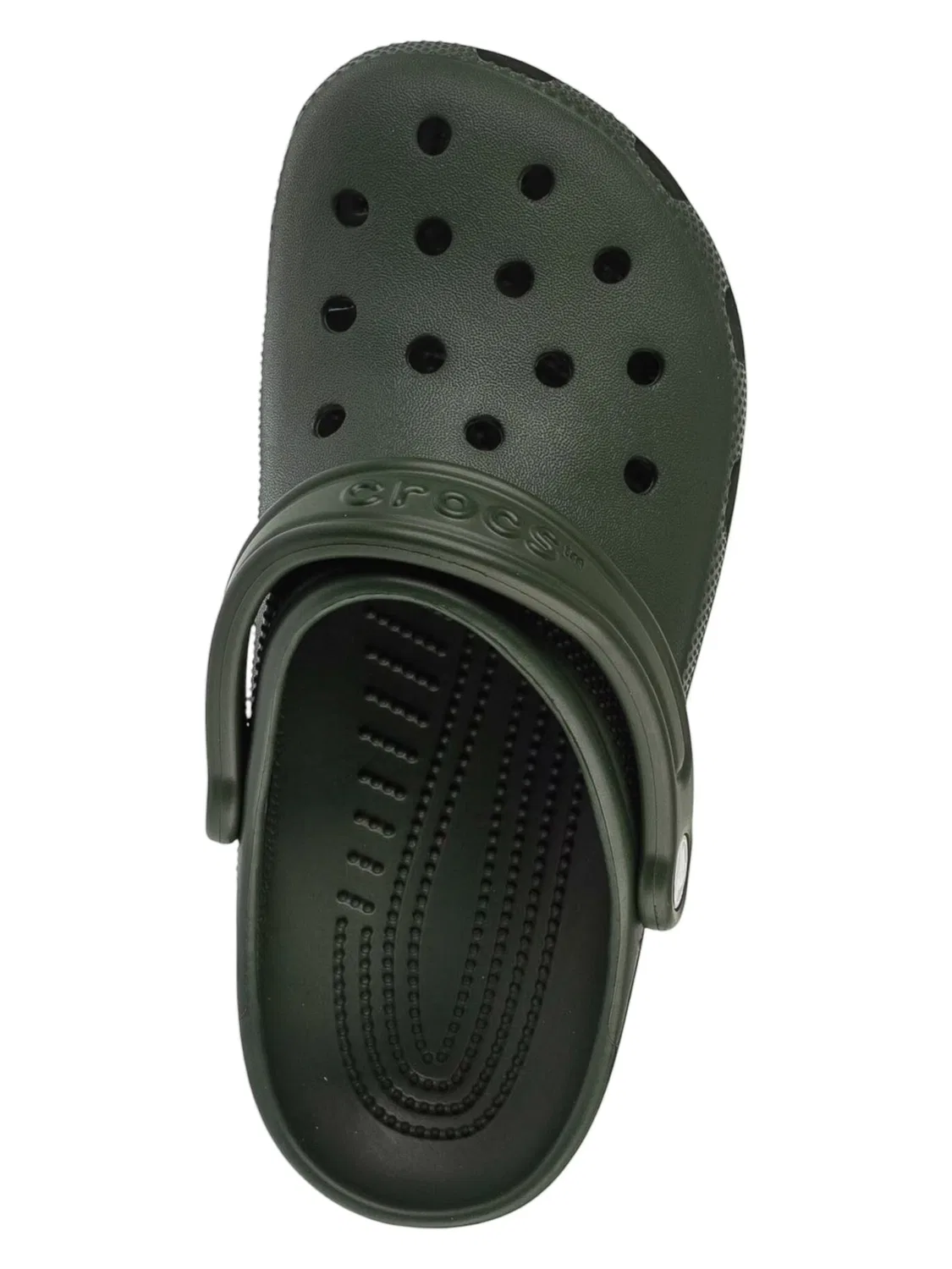 Детские сандалии Crocs Classic Clog Kids зеленого цвета — фото 4